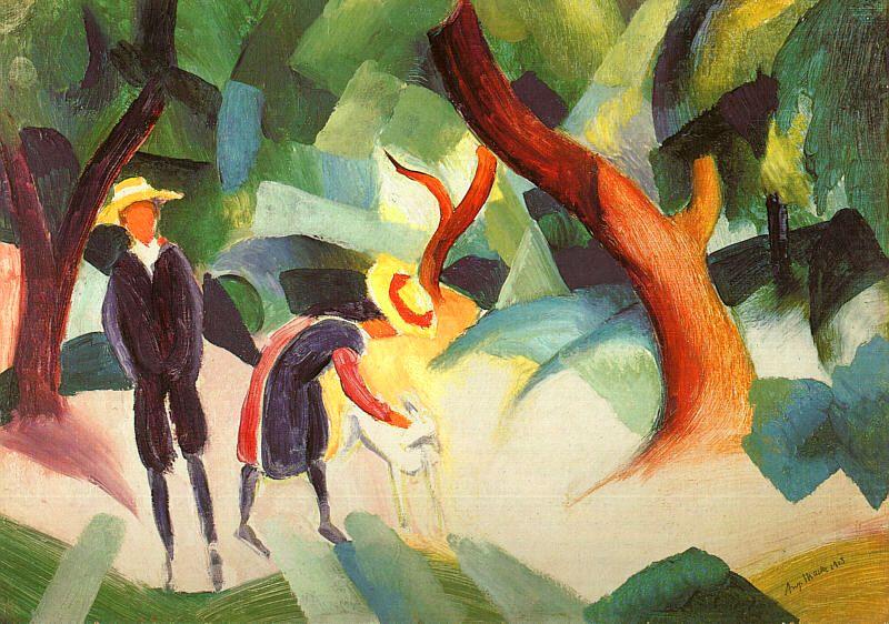 August Macke Children with Goat china oil painting image
